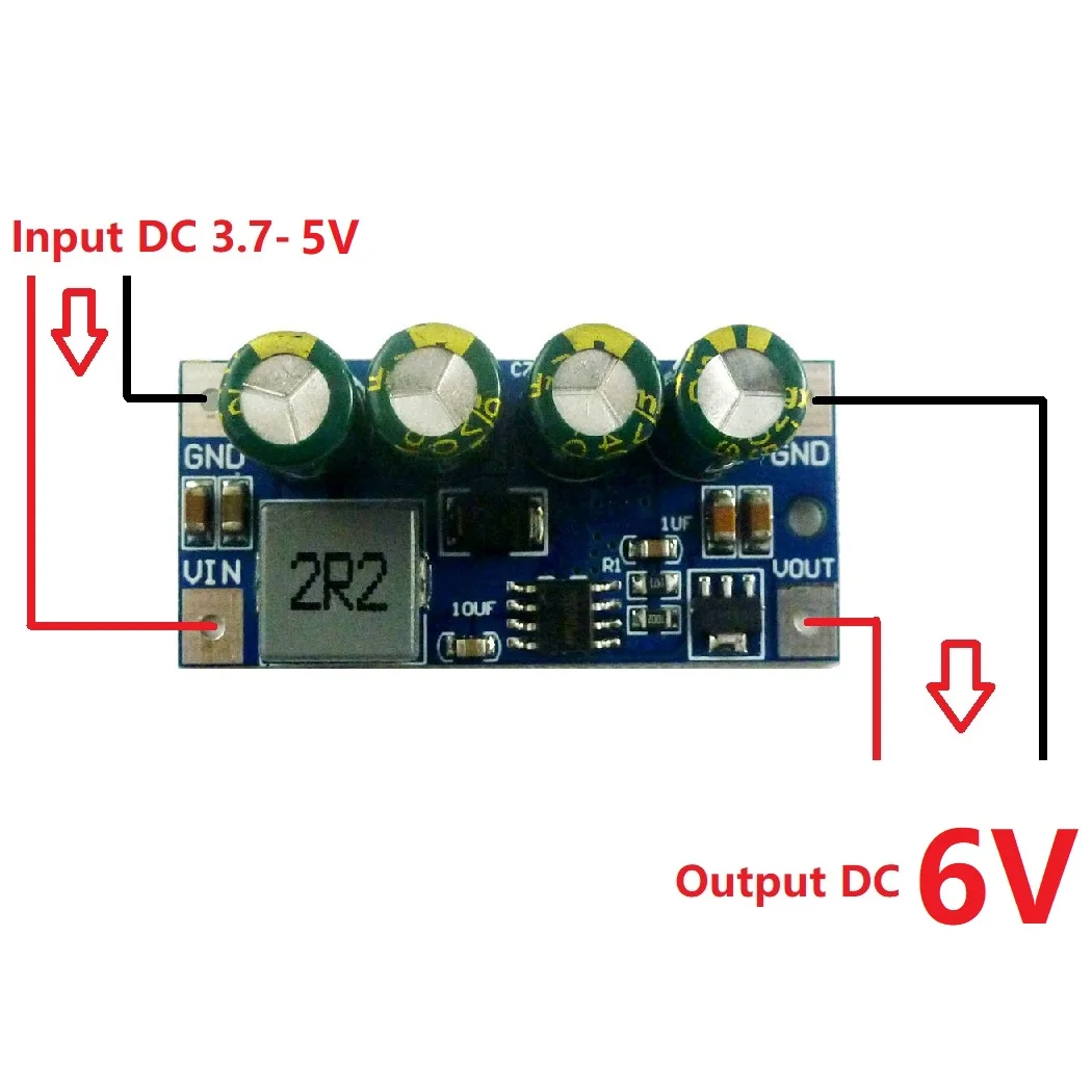 DD0424TA 6V 60W DC 3.7V-18V to 5V 6V 9V 12V 15V 19.5V Step-Up Boost DC DC Converter Molude for lead acid Car cigarette lighter PLC LED